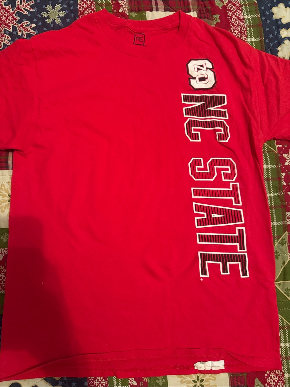 Pro Edge Red Logo Tee with Black Print